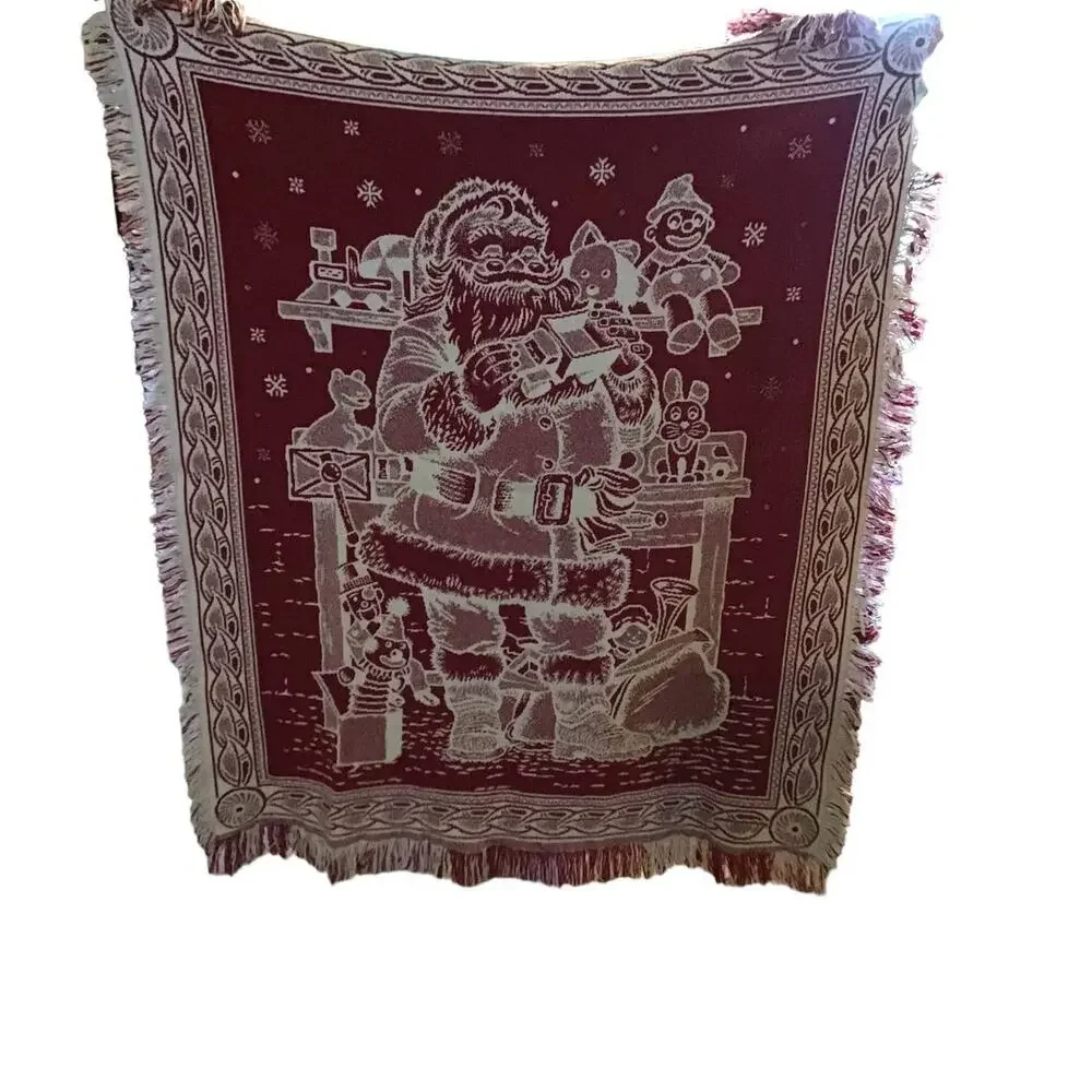 Santa Christmas Throw Size 48 x 40